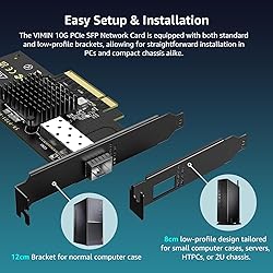 10Gb SFP PCIe Network Card with Intel