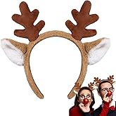 DaliDali Deer Antlers headband, Reindeer Antlers Headband, Christmas Headbands for Women Reindeer Ears, Fashion Hairband for Adult Beauty Makeup Face Washing