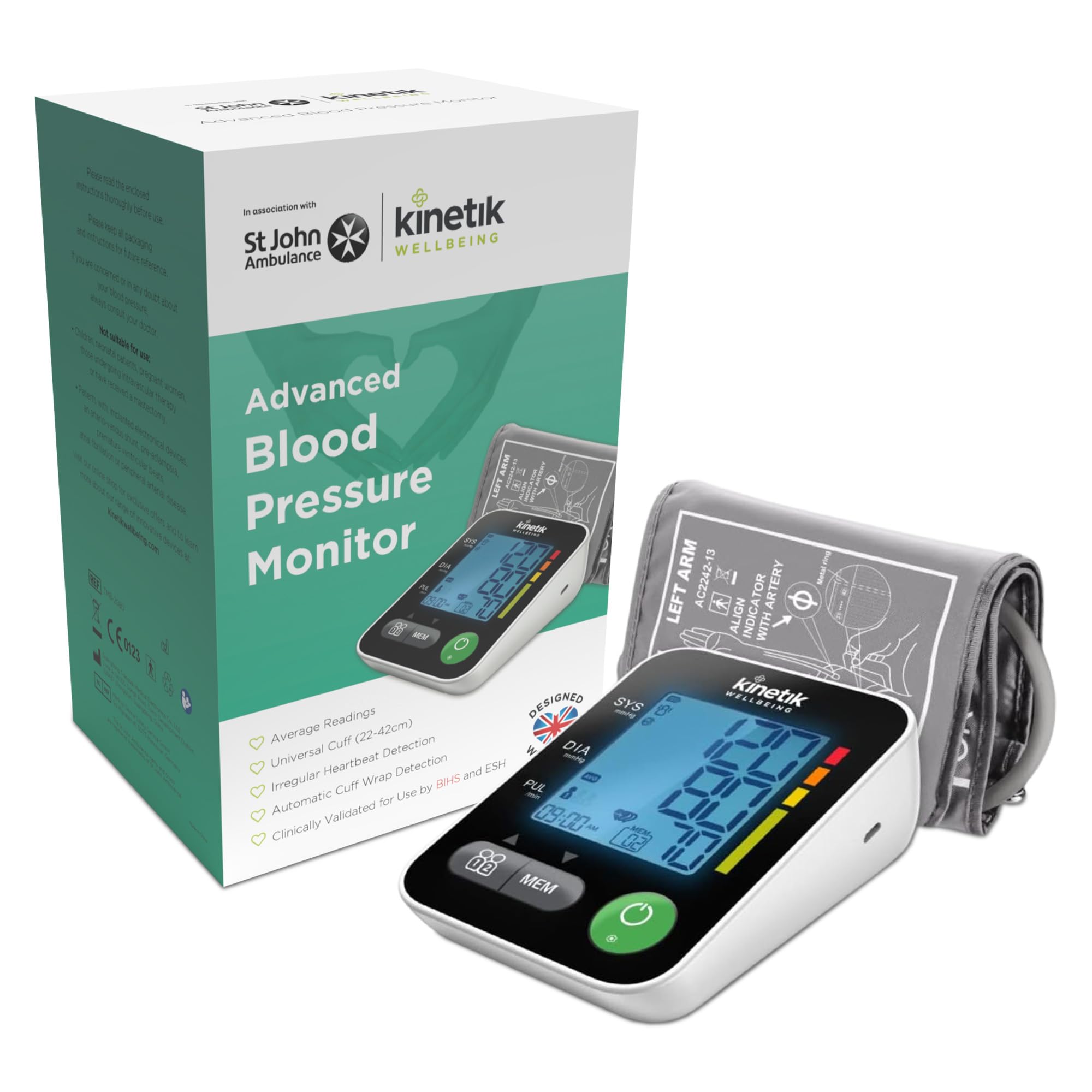 Kinetik Wellbeing Advanced Blood Pressure Monitor