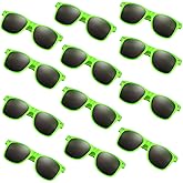 FEPITO 24 Pack Party Sunglasses Bulk for Birthday Party Favors Goody Bag Fillers for Beach Pool Party Toys for Adults, Green