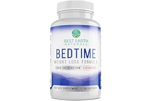 Best Earth Naturals Bedtime Weight Loss Supplement - Helps Boost Metabolism, Suppress Appetite and Reduce Sugar Cravings While You Sleep 30 Day Supply