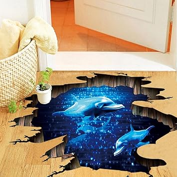 Amazon Com Zty66 3d Floor Wall Sticker Removable Mural Decals Vinyl Art Living Room Decors K Baby
