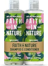 Faith In Nature Wild Rose Shampoo & Conditioner Bundle 400ml x2