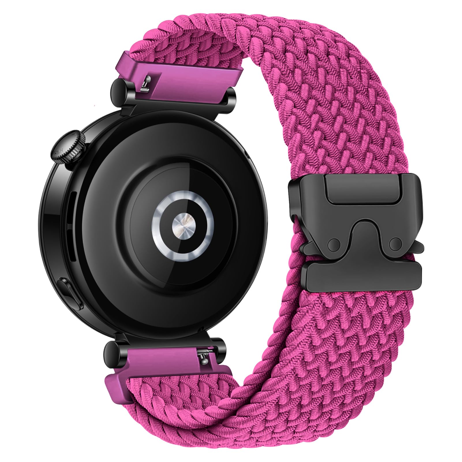 Photo 1 of 18mm Braided Nylon Bands for Garmin Venu 3S/Venu 2S/Vivoactive 4S/Vivomove 3S/Forerunner 265S/255S/255S Music Band Women, 18mm Quick Release Magnetic/Parachute Buckle Woven Fabric Sport Watch Strap