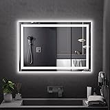 Koonmi 38x26 LED Bathroom Mirror, Backlit + Front
