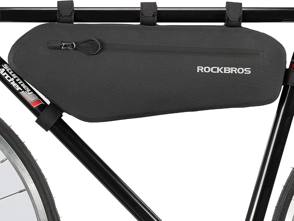 ROCKBROS Bike Frame Bag 4L Waterproof Triangle Top Tube Pouch Black