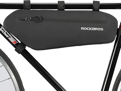 ROCKBROS Bike Frame Bag 4L Waterproof Triangle Top Tube Pouch Black