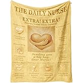 Nurse Gifts for Women Blanket - Nurses Appreciation Throw Blanket 60"x50" - Nurses Week & Nursing Graduation Gifts - Soft Flannel Comfort Hug Blanket for RN, LPN, CNA, Nurse Practitioner