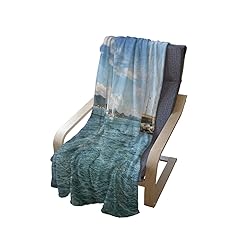 Ambesonne Lighthouse Soft Flannel Fleece Throw