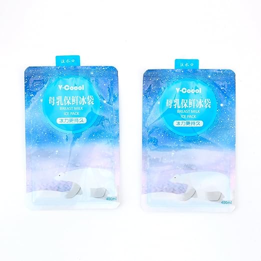 V-Coool Paquete de 10 paquetes de hielo, mantén la leche materna ...