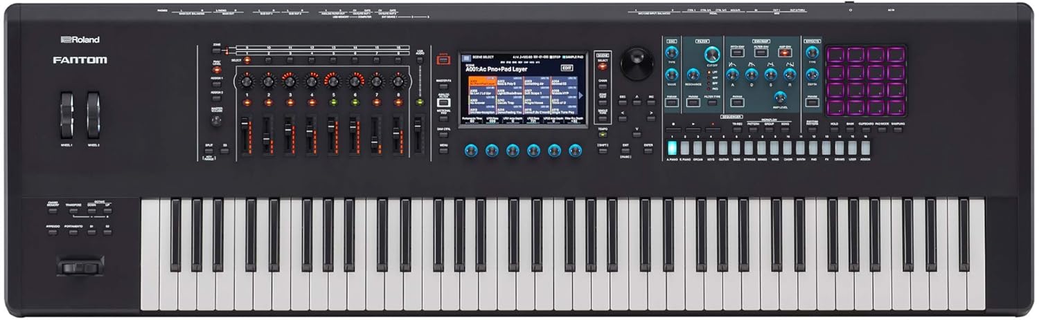 Roland Fantom 7 Music Workstation 76 Key Semi Weighted Synthesizer Keyboard Musical Instruments Amazon Com Roland Fantom 7 Music Workstation 76 Key Semi Weighted Synthesizer Keyboard Musical Instruments Amazon Com