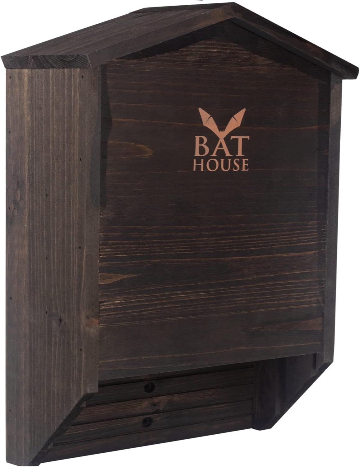 Backyard Birding & Wildlife - The Ultimate Wooden Bat House for Outdoors - A Large Double Chamber Box Perfectly Designed to Attract Bats - Durable and Easy to Hang