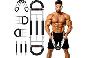 TXWLLIU Twister Arm Trainer, Dual Triple-Spring, 30-180lb Adjustable, Chest Arm Shoulder Workout Equipment, Portable Detachable Arm Twister Exerciser for Men, Chest Expander for Gym Home Fitness
