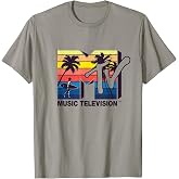 The Official MTV Logo with Vintage Surfer and Palms T-Shirt