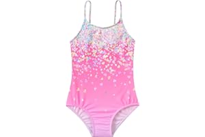 Idgreatim Girls One Piece Swimsuits Quick Dry Beach Swimwear Bathing Suit for Beach 3-12 Years