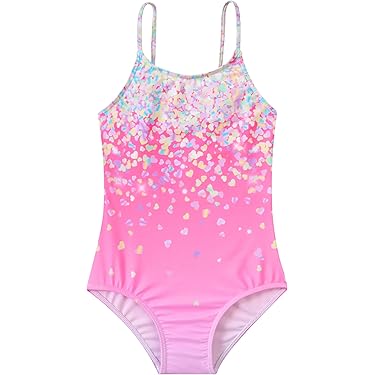 Traje De Baño De Una Pieza Para Niña Preadolescente Con Tirantes