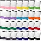 Sweetude Canvas Makeup Bags with Zipper Bulk Blank Cosmetic Pouch DIY Toiletry Pouch Small Pencil Bag for Travel Women Teens Back School Christmas Operation Bulk, 6. 7 x 9 Inch(24 Pack)