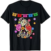 Mexican Dog Day of the Dead Colors Dia De Muertos Women T-Shirt