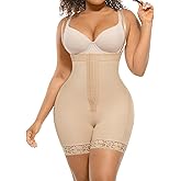 FeelinGirl Fajas Colombianas Shapewear for Women Post Surgery Compression Garment Tummy Control Shaper with Zipper Crotch
