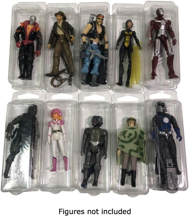 Elite Collector Supplies Elite 25 Pack of Plastic Protector Cases for 3 3/4" Action Figures