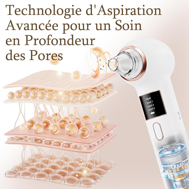 Aspirateur Point Noir Mylzdobs 3 Modes 5 Sondes Extracteur Comedon Blanc — photo 6 sur 7