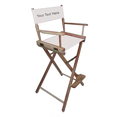 Custom Gold Medal Bar Height Directors Chair White Zambia Ubuy