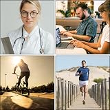 Losvcbcx 7 Pairs Compression Socks 15-20 mmHg Knee-High Men Women view 2