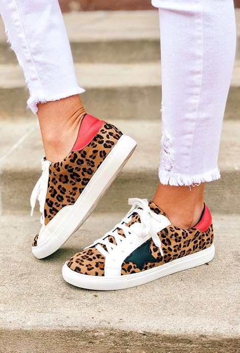 Low Top Round Toe Star Casual Sneakers - Useful Things to Buy on Amazon