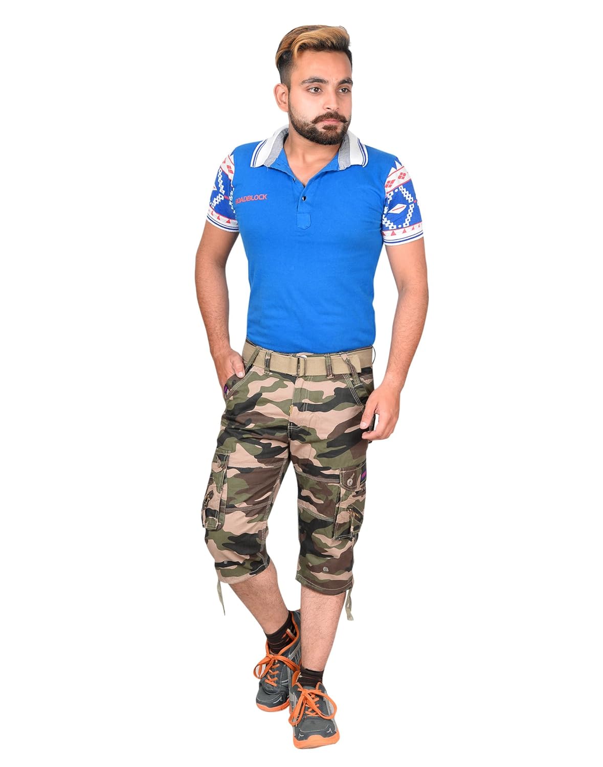 devil men's army 3/4th shorts| capri