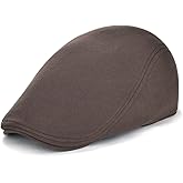 VOBOOM Men's Cotton Flat Ivy Gatsby Newsboy Driving Hat Cap