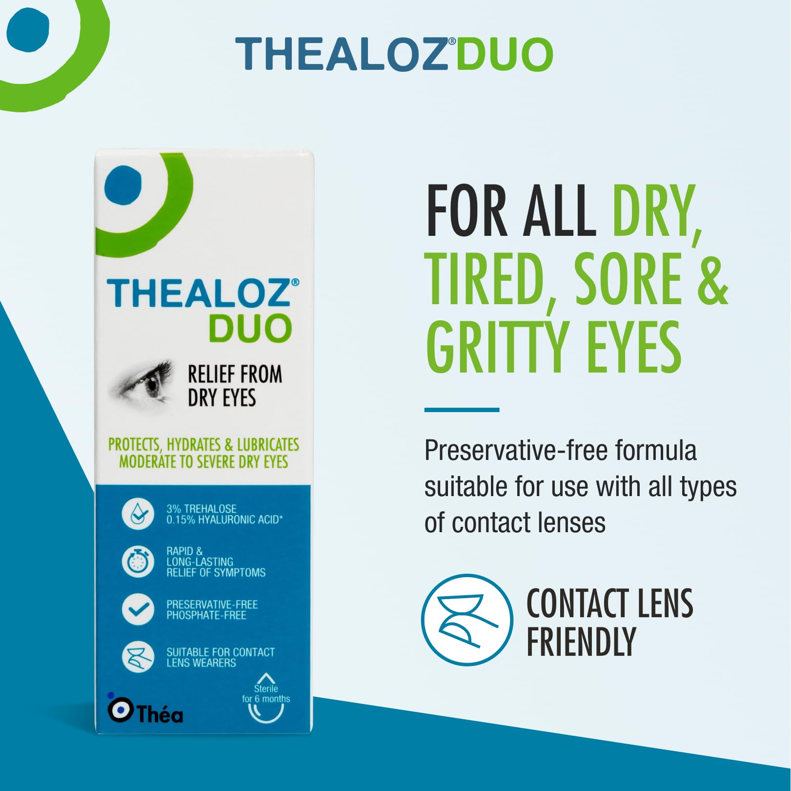 Mua Thealoz Duo Eye Drops Rapid & LongLasting Relief for Dry, Tired