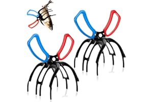 Seven uncles 2 PCS 3 Claw Fish Gripper, Metal Fishing Pliers Gripper, Fish Control Clamp Claw Tong Grip Tackle Tool, Multi 3 Teeth Fishing Pliers for Most Freshwater Fish Grip Tackle Holder
