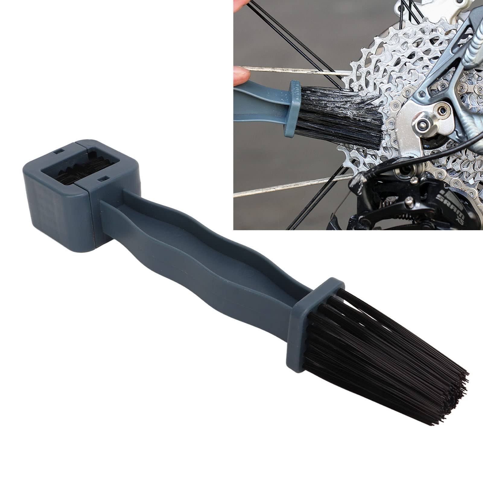 Bicycle Chain Clean Brush, Bicycle Chain Cleaning Tool Bike Chain Crankset Brush, Motorcycle Washer Cleaner Tools for Road/Mountain Cycling Chain Tire Sprocket Clean