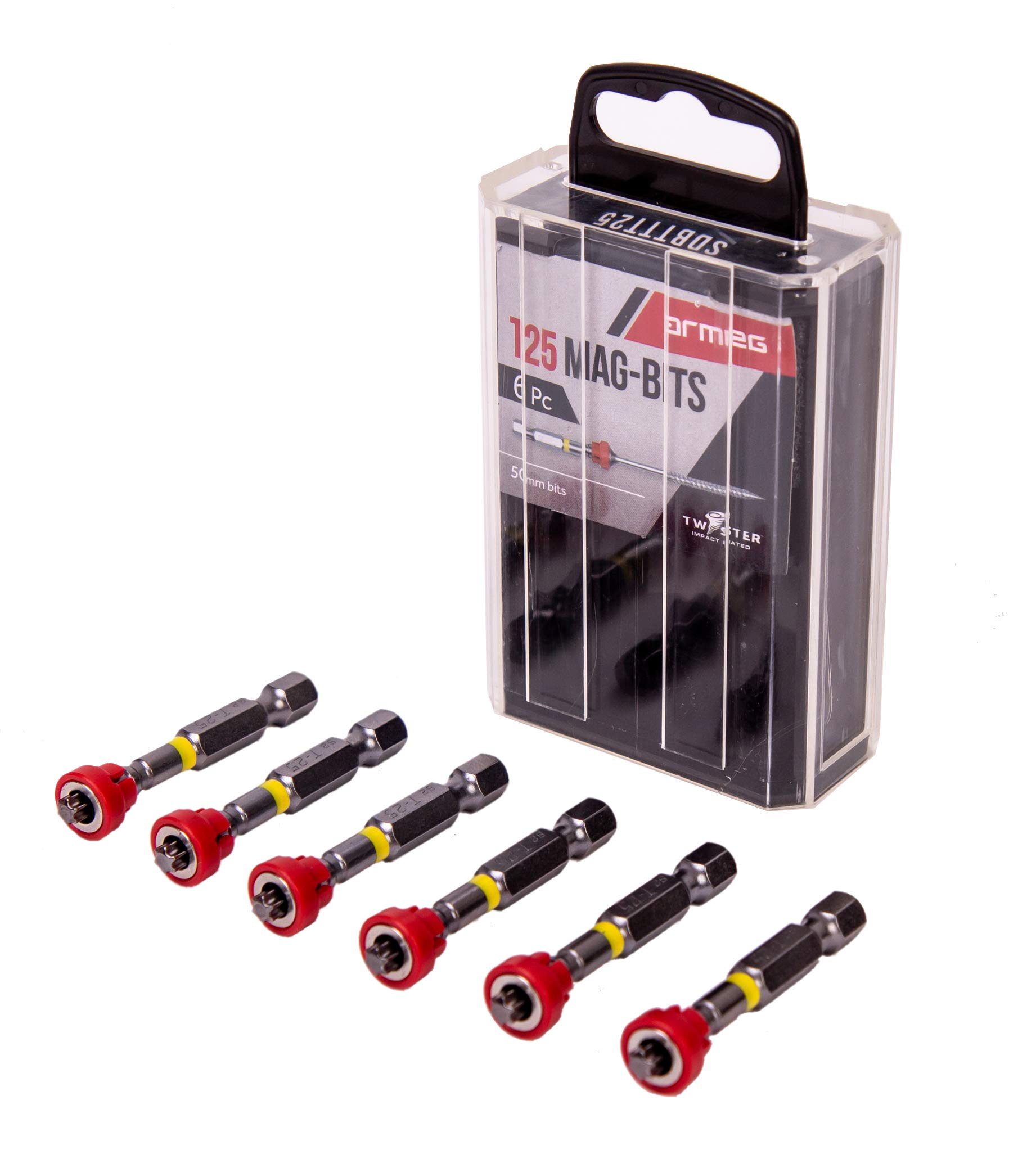 Armeg 6 Piece T25 Magnetic Collar Tic Tac Box