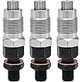 munirater 3-Pack Fuel Injectors Replacement for Kubota D722 D782 D902 Engine 16001-53000