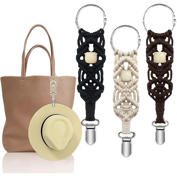 2Pcs Hat Clips for Travel on Bag, Silicone Sunhat Carrier  display picture 2