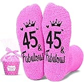 HAPPYPOP 45TH Birthday Gifts - Socks for 45 Year Olds, Gifts for 45 Year Old Women Men