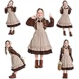 Aimeiar Pioneer Girl Costume Colonial Prairie Dress