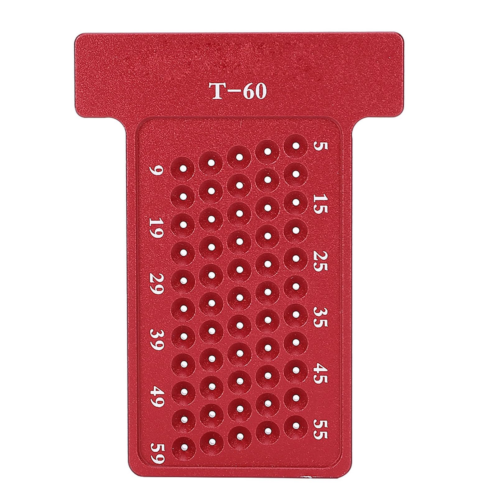 Hyuduo T-Square Aluminum Alloy Marking Rule Scriber Precision Woodworking Tools(Red),Scribing Gauge