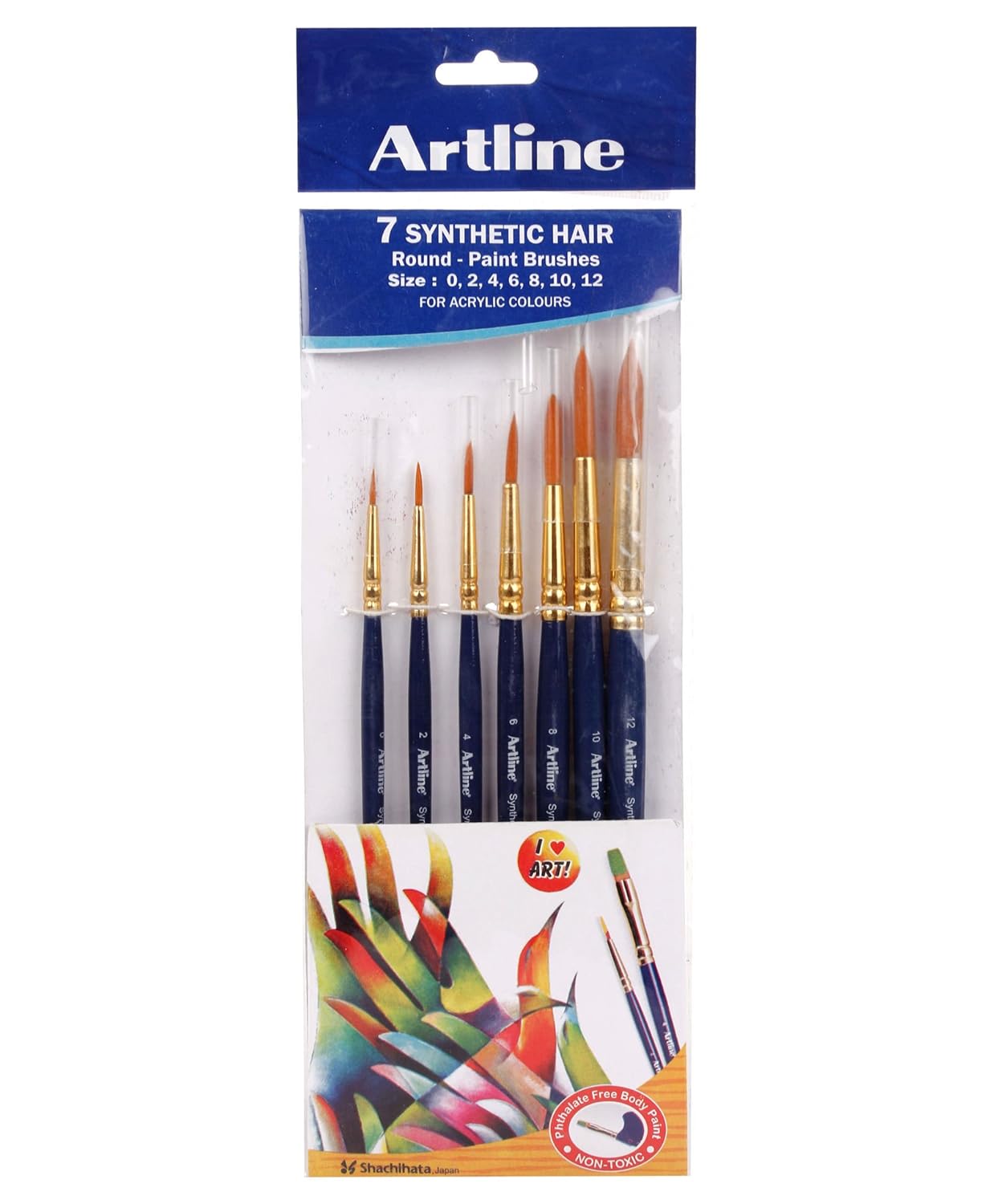 ARTLINE ROUND PAINT BRUSHES 7 SYNTHETIC HAIR Amazon.in Home & Kitchen
