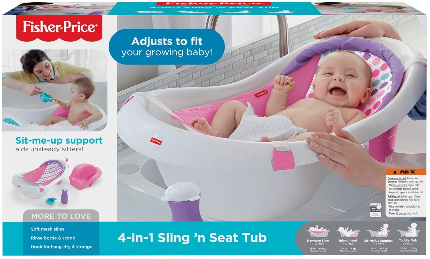 baby bath tub fisher price 4 in 1