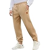 JEMLDL Mens Fleece Sweatpants Loose Fit Tapered Joggers with Drawstring Waist and Pockets Warm Casual Workout Pants
