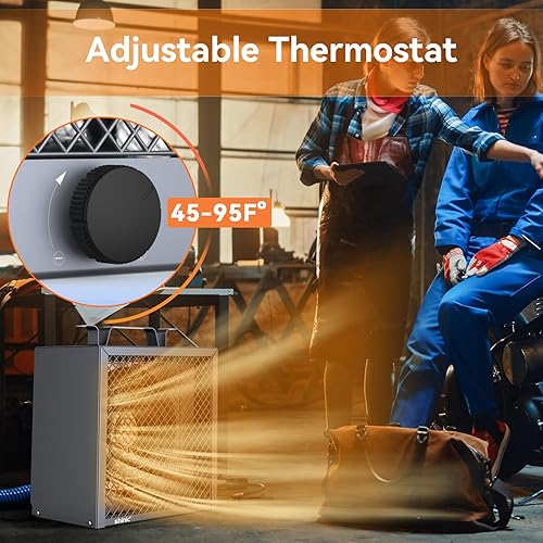 Shinic 240V Electric Garage Heater, 4,800W Fan-Forced Industrial