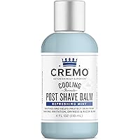 Cremo Cooling Formula Post Shave Balm, Soothes, Cools And Protects Skin From Shaving Irritation, Dryness and Razor Burn, 4 Oz