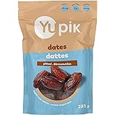 Yupik Pitted Deglet Nour Dattes, 285 g, Kosher, Gluten-Free, Naturally Sweet Dried Fruits, No Pits, No Sugar Added, No Sulphi