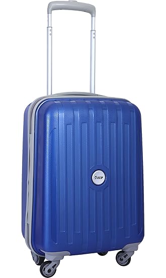 VIP Polypropylene 53 Cms Blue Hard Sided Suitcase & Trolley Bag