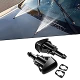 2 PCS Front Windshield Washer Nozzles, Washer Spray