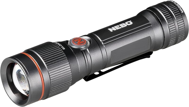 NEBO 450 Flex Rechargeable Flashlight Torch Camping Hiking Survival 450 Lumens
