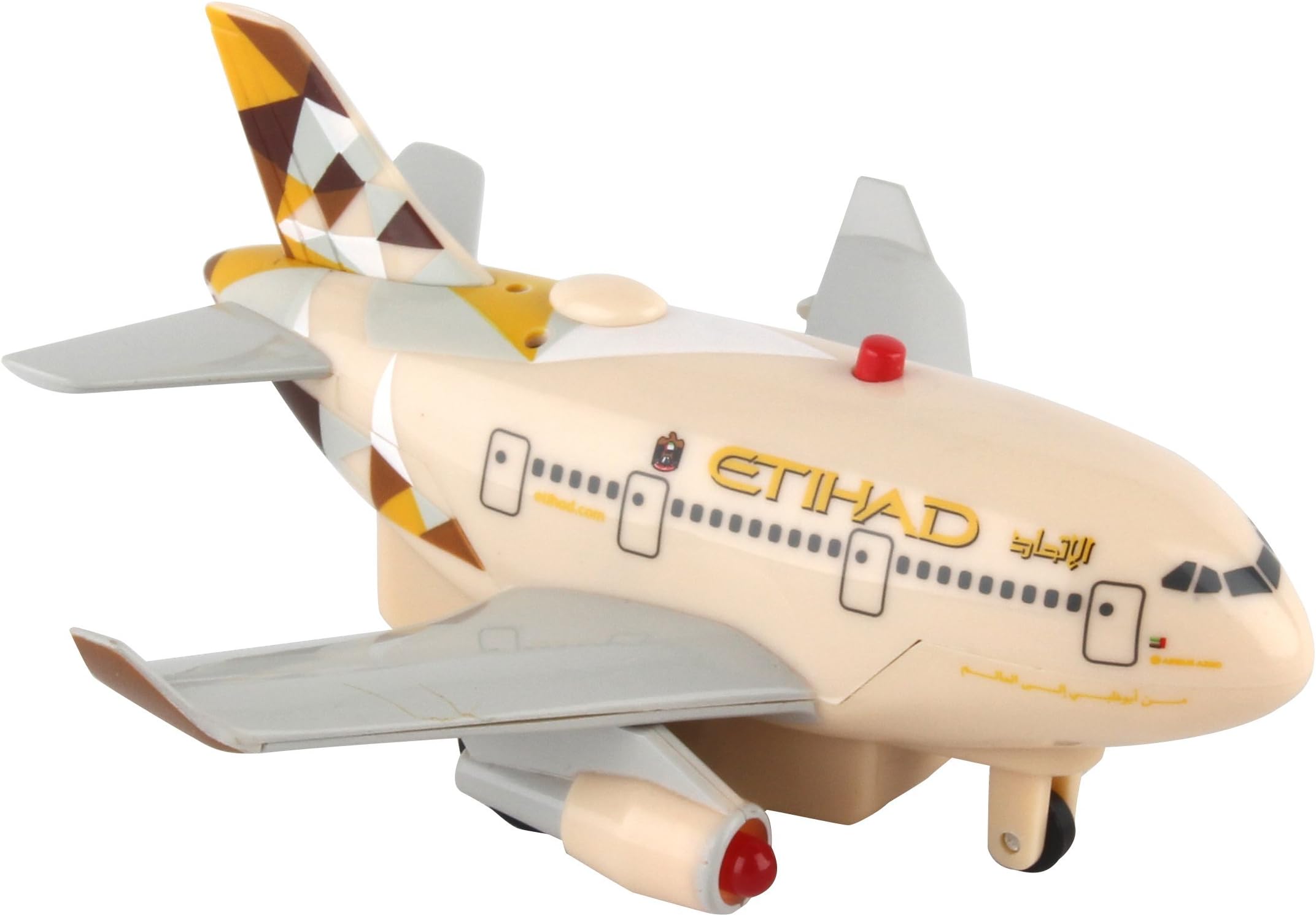 DaronWorldwide Trading Etihad Airways Pullback Plane With Lights & Sound