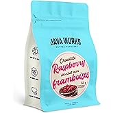 Java Works Coffee - Chocolate Raspberry Flavoured Coffee | 340 grams (12 ounces) | Medium Roast | Whole Bean